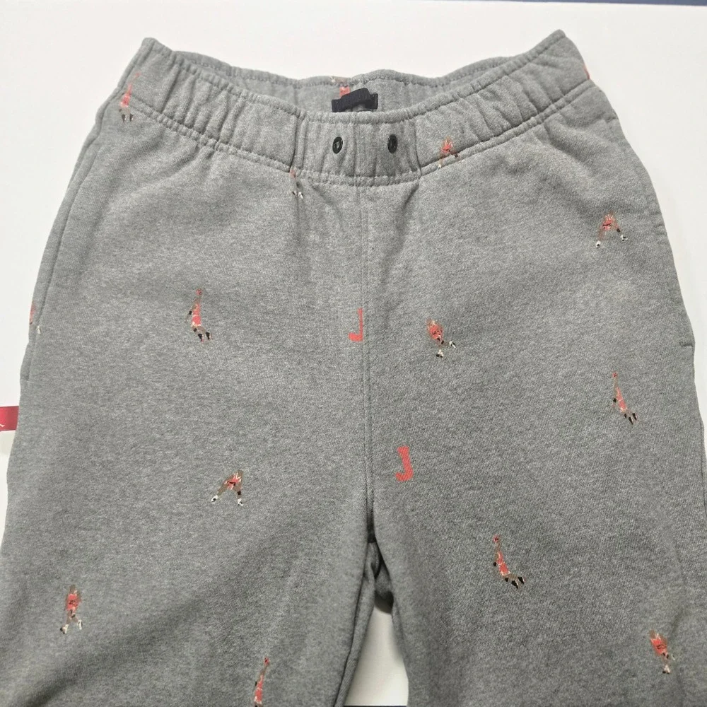 Jordan All Over Print Graphic Gray Sweatpants Mens Size S Michael Jordan Joggers